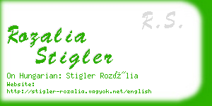 rozalia stigler business card